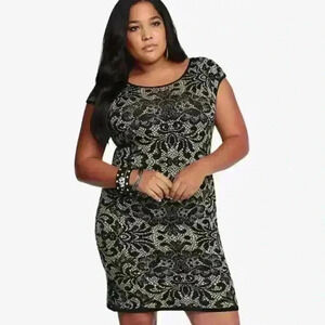TORRID Baroque Sweater Dress Size 5X Exc Con